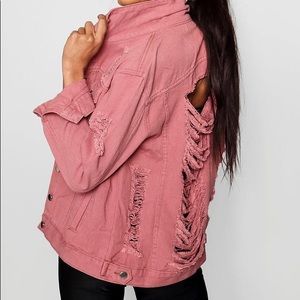 Boohoo Jackets & Coats - Distressed Denim Jacket Boohoo Jackets & Coats - Distressed Denim Jacket